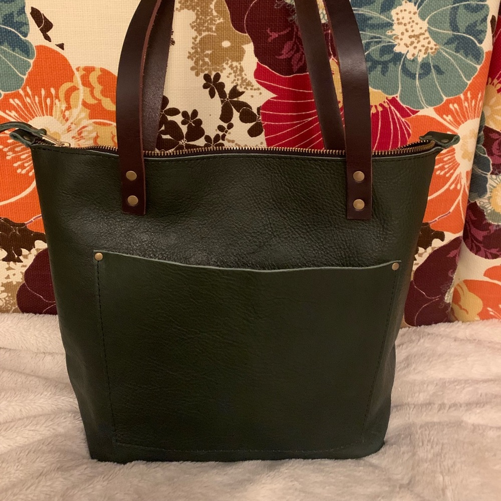 Medium Portland Leather Goods Forest zip tote 🦄